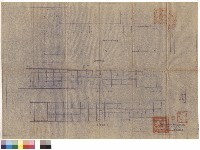 藏品(正向、背向立面圖、屋頂平面圖)的圖片