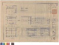 藏品(甲~甲總剖面圖、東向側、西向側、南向側、北向側立視圖、科學館三字雕刻字)的圖片