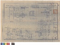 藏品(明溝及陰井平面圖、剖面圖、陰井蓋平面圖、圓型化糞池、W5窗台外圓洞形遮陽板配筋、排水排污平面圖)的圖片