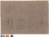 藏品(化糞池平面詳圖、b-b剖面詳圖、B-B走廊剖面詳圖、水泥空花磚大樣圖、)的圖片