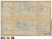 藏品(甲樓梯(圓樓梯)、乙丙樓梯足当步欄杆大樣，A、B式欄杆階梯足当步扶手大樣，車道坡度，丙式夾板)的圖片