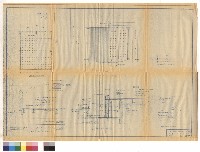 藏品(柔道室平面圖、柔道室磚墩平面圖、舞台及樂隊座席詳圖、舞台磚墩平面圖)的圖片