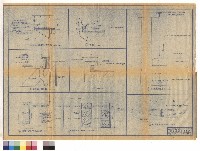 藏品(甲式屋頂防水屋詳圖，屋頂落水頭詳圖，三樓樓梯及屏風平面、立面圖，舞台反射板立面、剖面詳圖)的圖片