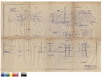 藏品(D-D剖面圖、小門墩側立面、B-B、C-C剖面圖、圍牆立面圖、小門、門墩、大門)的圖片
