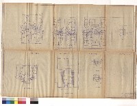 藏品(壹層平面圖，二～四層平面圖，伍層平面圖，屋面平面圖，地下室平面，一層幹線分佈平面，四層扶梯間，三層扶梯間)的圖片
