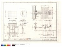 藏品(側門-2平面,剖面、屋頂結構圖、「看腳下」廣場平面,剖面圖)的圖片
