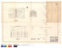 藏品(地形圖、縱斷面圖、淤砂量土方表、乙種擋土墻、橫斷面圖)的圖片