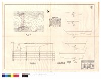 藏品(地形圖、縱斷面圖、淤砂量土方表、乙種擋土墻、橫斷面圖)的圖片