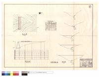 藏品(地形圖、縱斷面圖、淤砂量土方表、甲種擋土墻、橫斷面圖)的圖片
