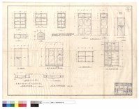 藏品(W1~W6、D1~D6、D7單扇拉門、廁所隔牆及D8門詳圖、C1衣櫥平面及正面圖、魚鱗板牆詳圖、雙面夾板隔間板、D1~D6)的圖片