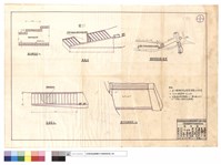 藏品(碼頭修復位置示意圖、透視圖、施工斷面圖、平面圖、填方平均斷面積)的圖片