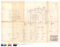 藏品(管理員室平面圖、基礎及防風樁平面圖、剖面圖、A,B,C,D牆)的圖片