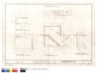 藏品(地下室平面圖、地下室樓梯平面及剖面圖、非常出入口剖面圖)的圖片
