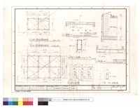 藏品(地下室結構平面圖、樓板S1、柱C結構、梁之結構、筏基PS1、Fg,FG梁配筋)的圖片
