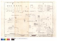 藏品(各廠消防栓箱示意圖、消防送水口及消防箱安裝高度,受信總機安裝高度、室內消防箱、自動火警探測器配置斷面圖、緊急廣播系統示意圖、火警自動警報器設備及配線圖)的圖片