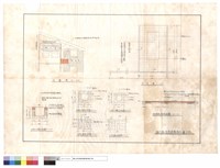 藏品(位置圖、平面圖、A,B,C段水溝剖面圖、B,C蓋板詳圖、地坪剖面詳細圖)的圖片