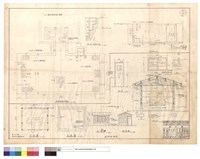 藏品(地磅基礎平面圖、平面圖、基礎圖、B-B梯階詳圖、D1門、正面圖、側面圖、A-A、A'-A')的圖片