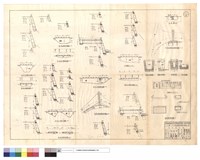 藏品(駁坎正,平面圖、駁坎及箱涵正,平面圖、箱涵進水口詳細圖、出水口詳細圖、涵身詳細圖、蓋板鋼筋數量表,詳細圖)的圖片