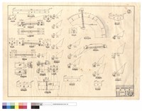 藏品(駁坎正面,橫斷面圖、管涵平面,剖面圖、護欄詳細圖、駁坎管涵正,平,橫斷面圖、進,出水口正面圖、A-A剖面)的圖片