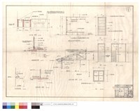 藏品(灶,水池、外牆基礎,吊衣架,內部隔間,屋架及屋面詳图、通舖天花及床門剖面詳图、門,窗詳图)的圖片