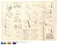 藏品(平,正面圖、駁坎及護坡斷面圖、護坡正面圖、護欄,水溝,版涵詳圖)的圖片