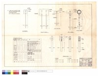 藏品(標誌數量及埋設位置統計表、避車道,路綫方向,指向,警告,禁制標誌、里程牌示意圖)的圖片