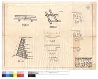 藏品(擋墻平,正,斷面結構、平,正面圖)的圖片