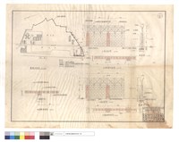藏品(圍墻位置圖、配筋剖面詳圖、A,B段正面,基礎平,剖面圖)的圖片