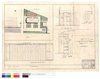 藏品(位置圖、門窓五金明細表、門及預搗板隔間墻,衣櫥詳圖、總機室設地板圖)的圖片