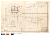 藏品(位置圖、新增鉄爬梯護圈立面,詳圖、瞭望台剖面,樓板結構平面圖、耐水夾板天花詳圖)的圖片