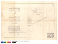 藏品(監工站平面,改建後平面圖、招待室平面圖、眷舍台階平,剖面)的圖片