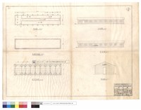 藏品(平面,基礎平面圖、屋架平,正,背,側面圖)的圖片