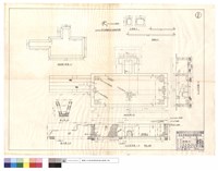 藏品(挖基礎平面圖、地坪坑平,A-A,B-B剖面圖、內環護鐵板、甲,乙鋼筋、排水溝)的圖片
