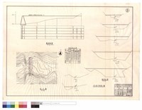 藏品(縱斷面圖、地形圖、淤砂量土方表、NO.4甲種擋土墻)的圖片