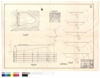 藏品(地形圖、縱斷面圖、淤砂量土方表、NO.5甲種擋土墻)的圖片
