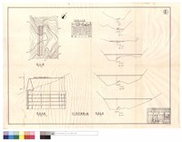 藏品(地形圖、縱斷面圖、淤砂量土方表、NO.6甲種擋土墻)的圖片