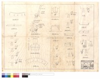 藏品(平,正面圖、護坡單邊溝詳圖、洩水口,擋水墻正,剖面,俯視圖、810綫漿砌塊石護坡,駁坎平,正面圖、811綫)的圖片