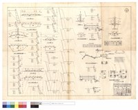 藏品(平面圖、駁坎正面圖、駁坎及版涵正面圖、改線地段橫斷面圖、版涵正面圖、地段改線平面圖、版涵詳細圖)的圖片