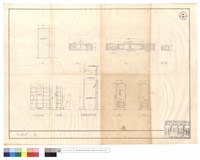 藏品(門,窗詳圖、氣窗、衣架正,剖面、浴室隔間剖立面)的圖片