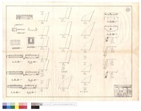 藏品(蓋板鋼筋配置圖、進出水口斷面圖、斷面圖、改線,坍方部份、平,正面圖)的圖片