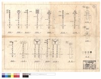 藏品(停車檢查,避車道,連續彎路,左右彎路,指示牌,指向牌正、側面圖、護欄、百公尺,公里碑)的圖片
