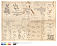 藏品(擋墻斷,平,正面結構、平,正面圖)的圖片