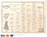 藏品(擋墻正,平,剖面結構圖、平,正,斷面圖、擋墻及箱涵斷面圖)的圖片
