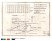 藏品(修理廠屋架平面圖、屋頂翻修部分詳圖、引擎室木門、山墻泛水及屋頂翻修後詳圖、屋面板刀口接頭詳圖)的圖片