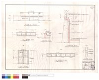 藏品(背立面圖、窗,門圖、山墻剖面圖、B-B剖面圖、爬梯詳圖)的圖片
