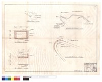 藏品(橋涵平面圖、A-A,B-B剖面圖、栖蘭苗圃道路加寬等改善配置圖、路面加寬平面圖)的圖片