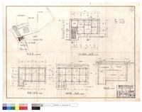 藏品(配置圖、工作人員宿舍平面圖、基礎,屋頂結構平面圖、屋面圖)的圖片