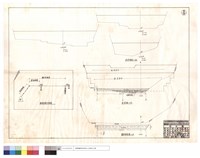 藏品(搬運系統示意圖、淤砂斷面、背面圖、護壩斷面圖)的圖片