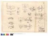 藏品(平面圖、上,下游端正面圖、A,B斷面、過水路面斷面圖、下,上游端、進,出水端、漿砌水溝、涵管平面圖、管涵標準圖,挖基斷面圖)的圖片