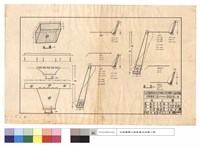 藏品(護欄、平,正,斷面)的圖片